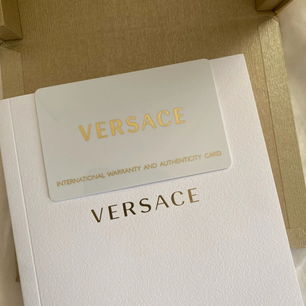 Versace Palazzo Empire black gold Stainless Steel Men's Watch NEW - Picture 10 of 12